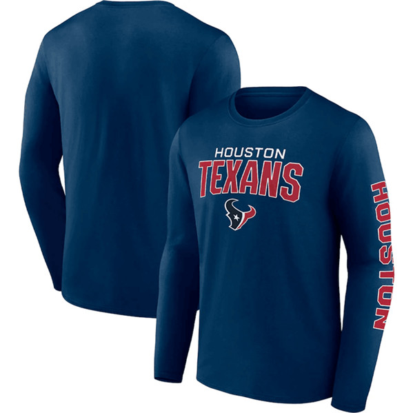 Houston Texans Navy Go the Distance Long Sleeve T-Shirt